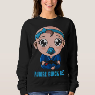 Sudadera Jiu Jitsu Brasileño BJJ y Grappling Bebé Negro