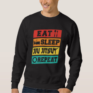 Sudadera Jiu Jitsu Brasileño Mma Bjj Abrazador Come Duerme