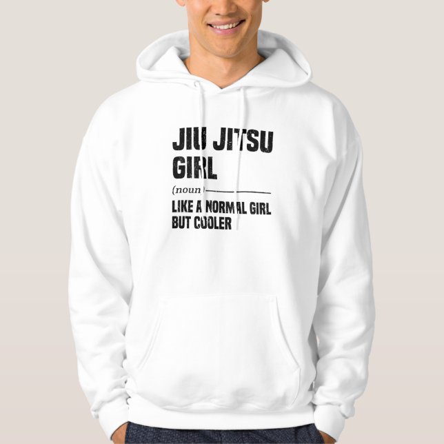 Sudadera Jiu Jitsu Girl Brazilian Martial Arts Training (Anverso)