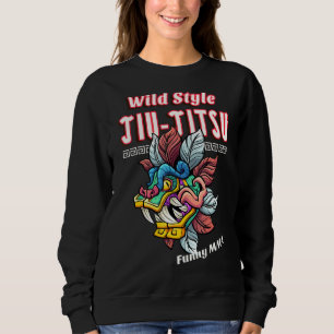 Sudadera Jiu Jitsu Máscara de Demón de estilo salvaje Mma M