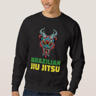Sudadera Jiu Jitsu Tigre Demonio Jiu Jitsu Brasileño y Gr