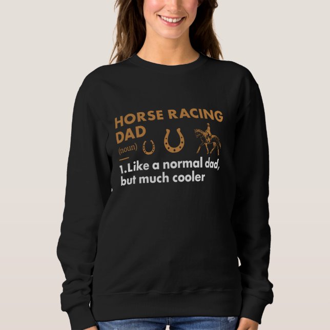 Sudadera Jockey Dad Definition Horse Racing (Anverso)