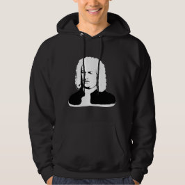 Sudadera Johann Sebastian Bach abstrakt en Schwarz und weiß