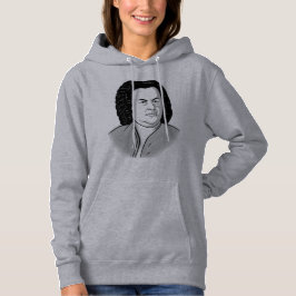 Sudadera Johann Sebastian Bach Personalizado en schwarz wei