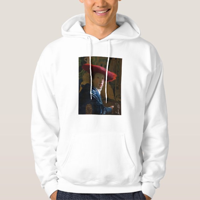 Sudadera Johannes Vermeer - Chica con un Gorra rojo (Anverso)