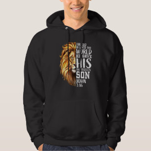 Sudadera John 316 Christian Verse León De Judá Love Faith