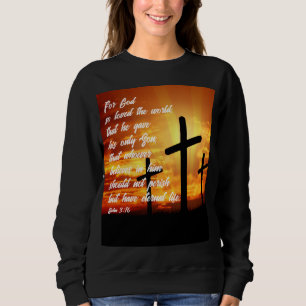 SUDADERA JOHN 3:16 REGALO DE BIBLIA DE TRENDY VERSE CRISTIA