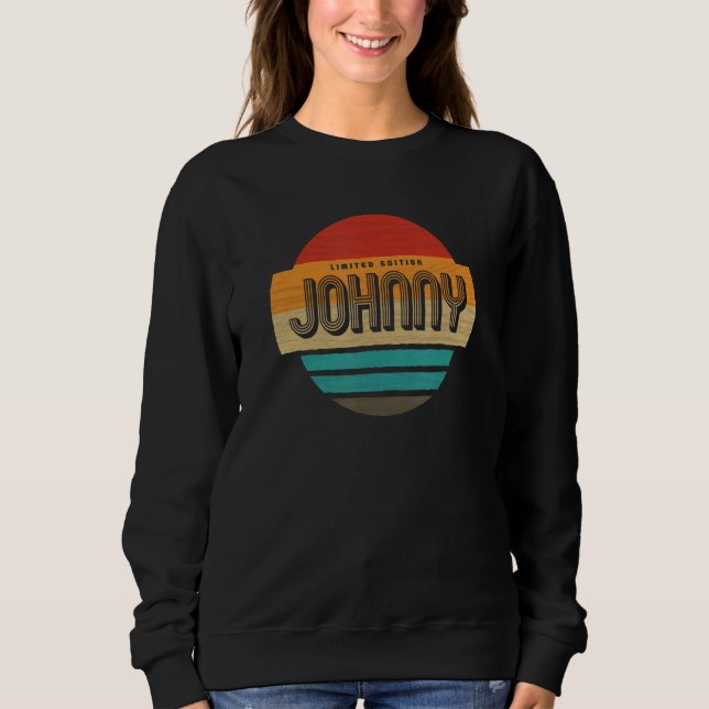 Sudadera Johnny Name Retro Vintage Sunset Limited Edition (Anverso)
