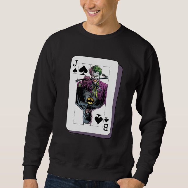 Sudadera Joker and Batman Spade Playing Card Illustration (Anverso)