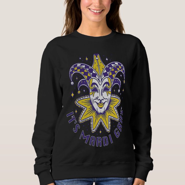Sudadera Joker Mardi Gras Party Parade Shenanigans Carnival (Anverso)