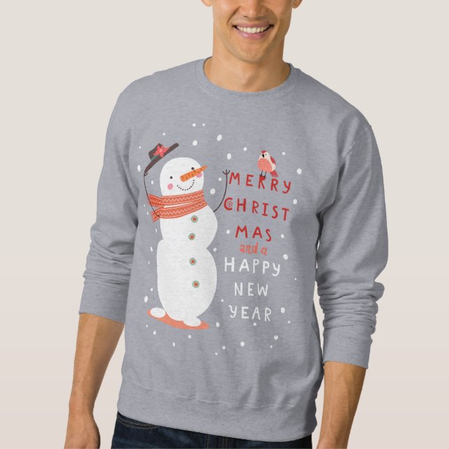 Sudadera Jolly Snowman Navidades - Deseos cálidos (Anverso)