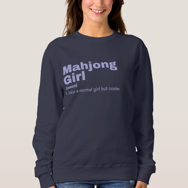 Sudadera jong Chica - Mahjong (Anverso)