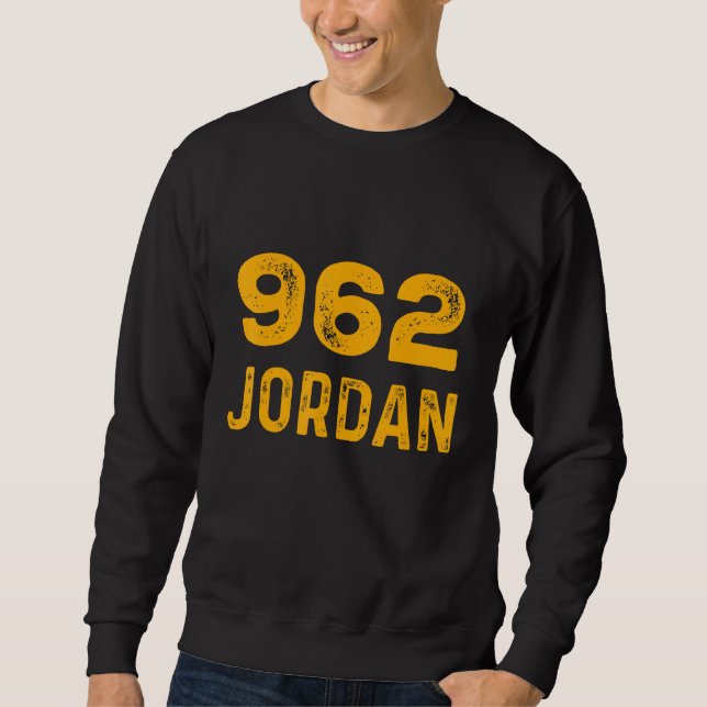 Sudadera Jordan 962 T-Shirt Distressed Country Area Code Te (Anverso)
