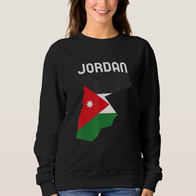 Sudadera Jordania: Bandera jordana Día de la Independencia  (Anverso)