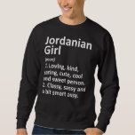 Sudadera Jordania Chica Funny Country Home Roots De Jordani<br><div class="desc">El Chica jordano Jordan Funny Country Home Roots Descenso</div>