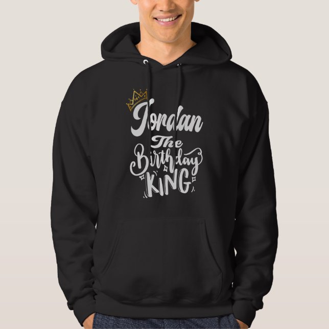 Sudadera Jordania: El Rey del Cumpleaños Feliz (Anverso)