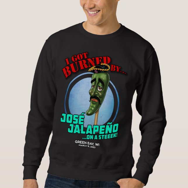 Sudadera Jose Jalapeno On A Stick Green Bay WI 2023 (Anverso)