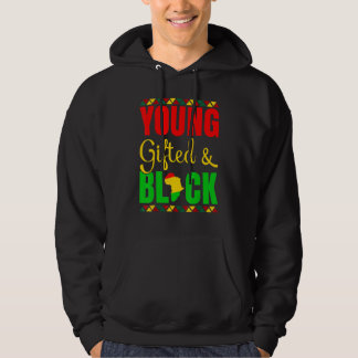 Sudadera Joven Dotado E Historia Negra Afroamericano Mío