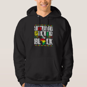 Sudadera Joven Dotado Y Negro Historia Melanina Americano A