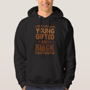Sudadera Joven educado y afro negro Mes de la historia negr