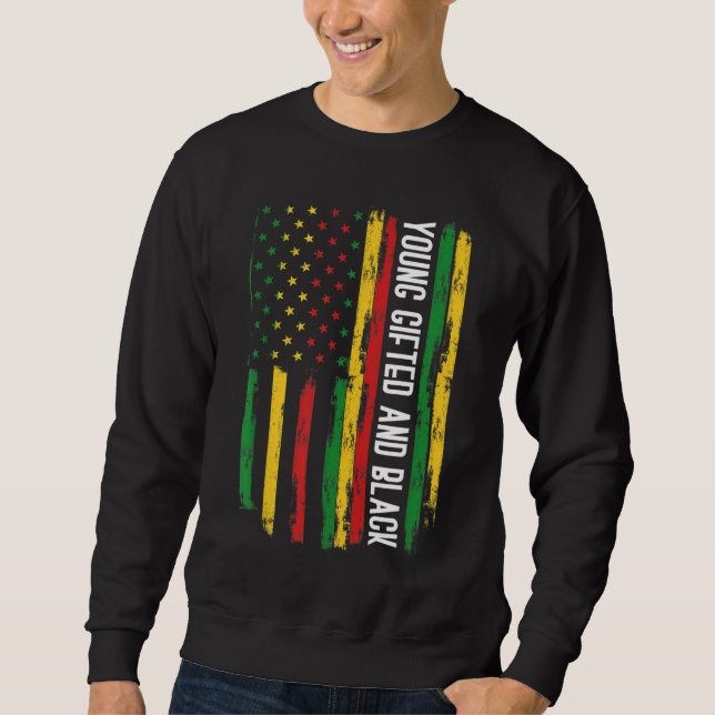 Sudadera Joven Gifado Y Orgullo Norteamericano De Historia  (Anverso)