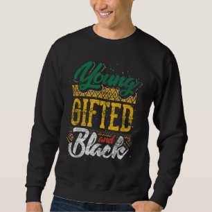 Sudadera Joven Gifted Y Negro Mes De Historia Negra African