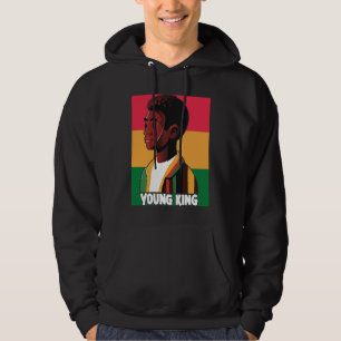 Sudadera Joven Rey Juventud Negra Excelencia Negra Orgullo