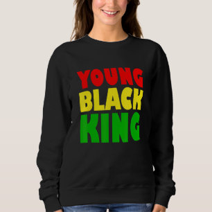 Sudadera Joven Rey Negro Afro Americano Patrimonio Negro A