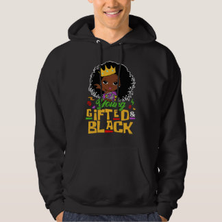 Sudadera Joven y negra pequeña reina negra niña melanina