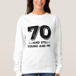 Sudadera jovencito genial de 70 años de citas