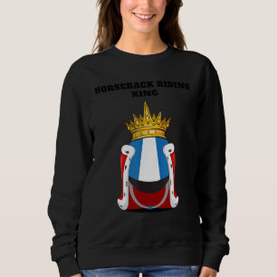 Sudadera Jóvenes a caballo montando el Rey