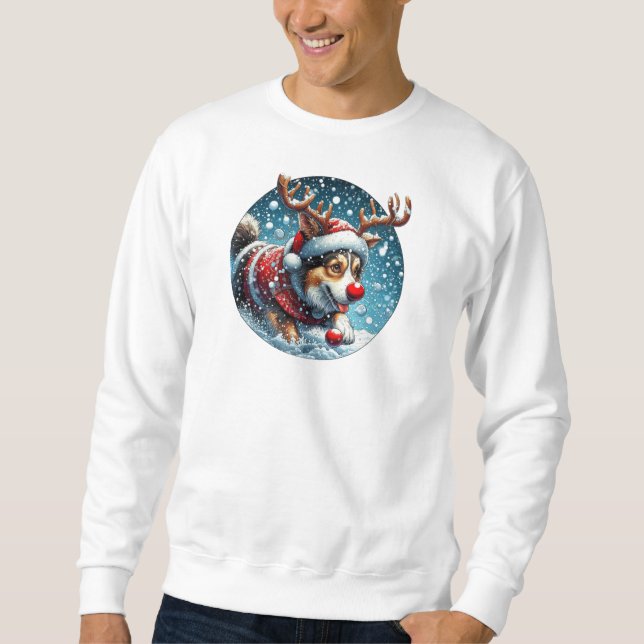 Sudadera Jóvenes Navidades de Pug (Anverso)