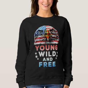 Sudadera Jóvenes Patriotas Estadounidenses Libres Y Salvaje