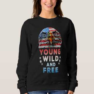 Sudadera Jóvenes Patriotas Estadounidenses Libres Y Salvaje
