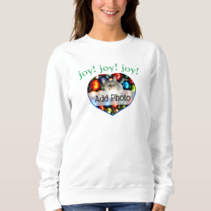 Sudadera ¡JOY! Corazón de foto de Mascota de gato