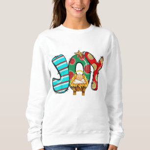 Sudadera Joy Manger Scene Peace Love Miracle Baby Jesus Chr