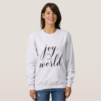 Sudadera Joy to the World Minimal Christmas Script Hoodie