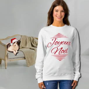 Sudadera Joyeux Noel - Deseos de Navidad franceses - blanco
