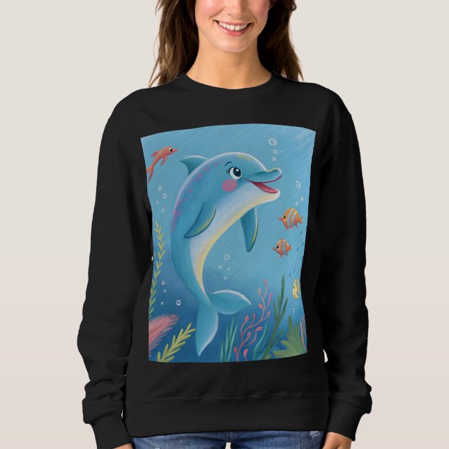 Sudadera Joyful Dolphin Moments (Anverso)