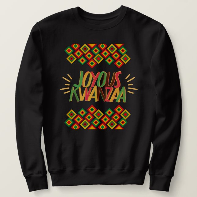 Sudadera Joyous KWANZAA (Anverso del diseño)