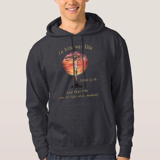 Sudadera Juan 3:16 (Anverso)