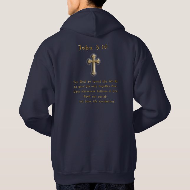 Sudadera Juan 3:16 (Reverso)