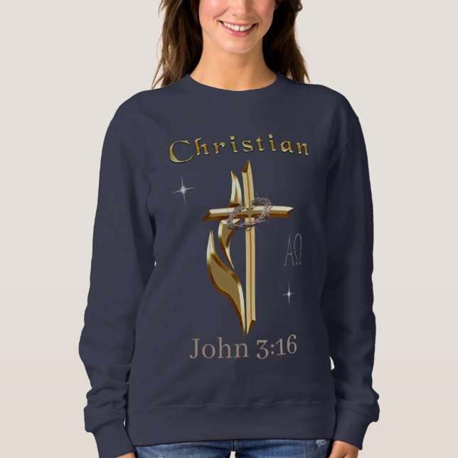 Sudadera Juan 3:16 (Anverso)