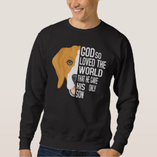 Sudadera Juan 3 16 Beagle Cristiano Hombres Mujeres Biblia