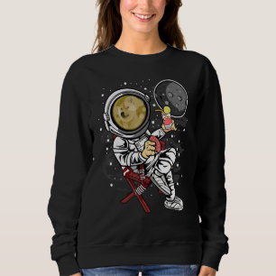 Sudadera Jubilación Astronauta Moneda De Doge De Dogecoína