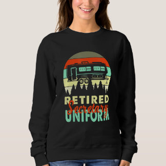 Sudadera Jubilación de Jubilación de Camping de Secretario