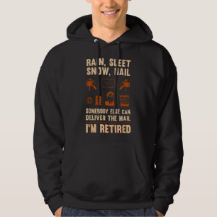 Sudadera Jubilación de trabajador postal divertido hombres