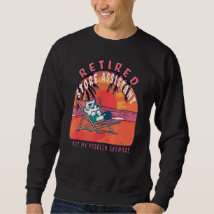 Sudadera Jubilación de Vintage de Asistente de Tienda Retir