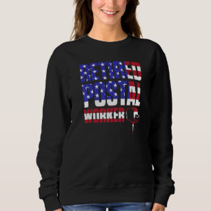 Sudadera Jubilado Trabajador Postal Jubilado Bandera Estado