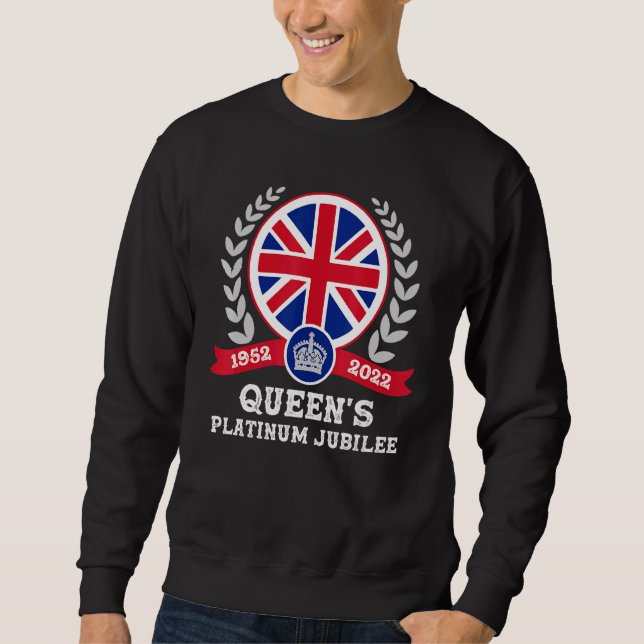 Sudadera Jubileo Platino Monarquía de la Reina Británica 70 (Anverso)